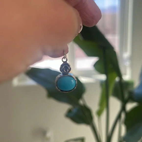 Israel sterling silver Topaz Earings - Picture 8 of 10